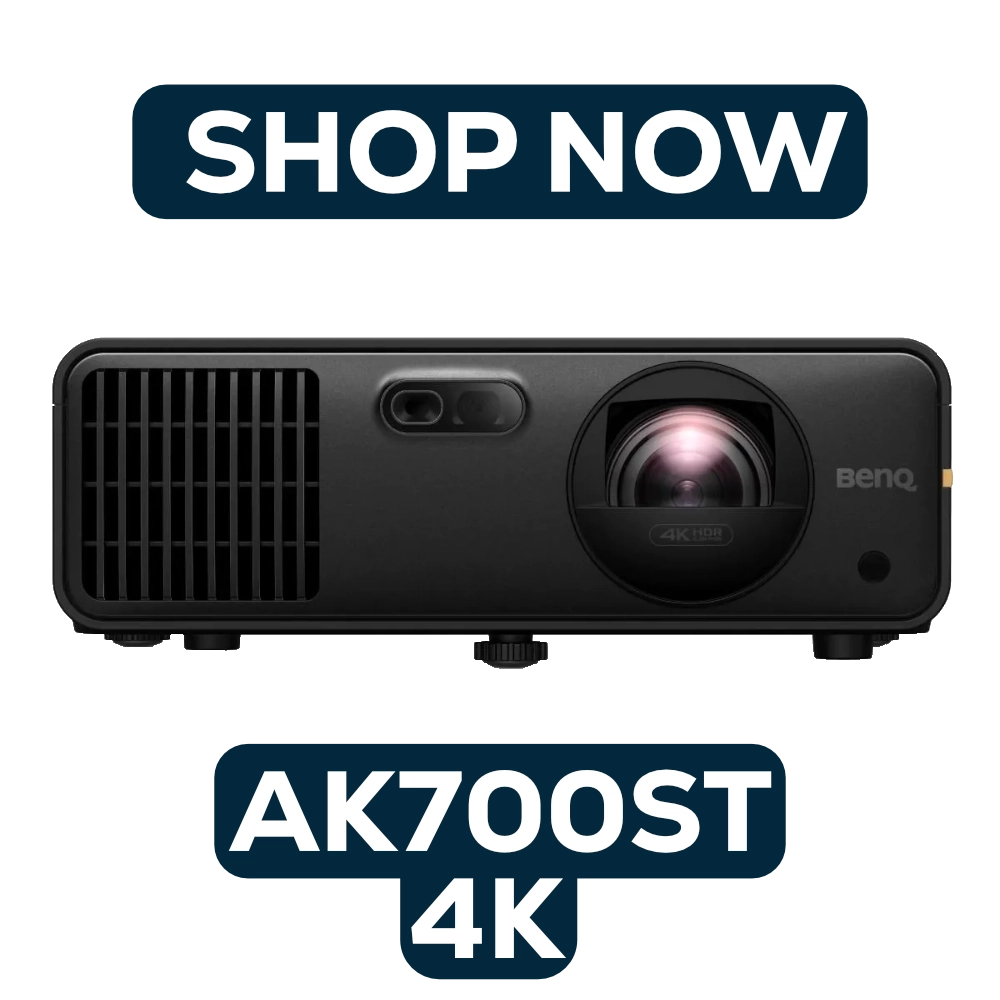 AK700ST & AH700ST - 4k and 1080p short throw indoor golf simulator projector, home or commercial