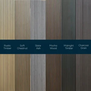 Slat Wall Panels 2.9m x 0.6m Golf Sim Decor