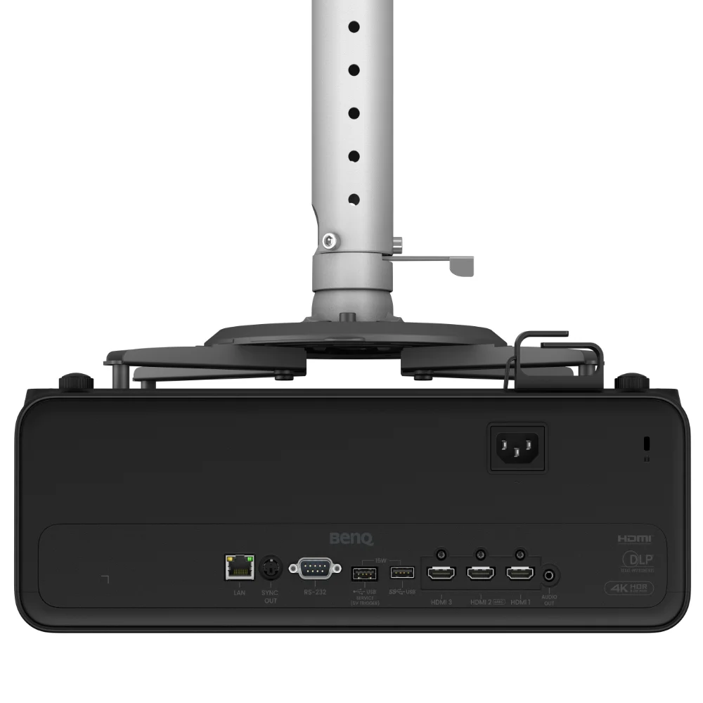 BenQ AK800ST Rear Connections with HDMI 2.1 and LAN Ports